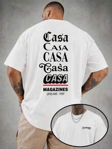 Men's Short-Sleeve T-Shirt - 100% Cotton With Fun Print - 魏斯 - 查看 2