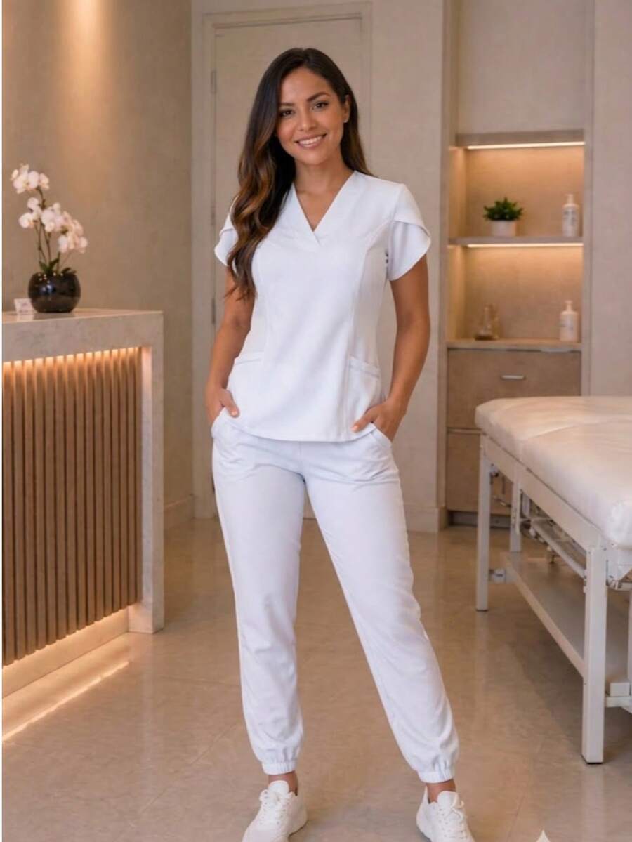 Scrub Sets - Beyaz - Görünüm 1