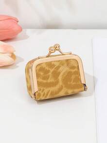 CHARM INFINITE Litchi Texture Kiss Lock Mini Coin Purse, Portable PU Leather Small Wallet For Coins, Rings, Earrings, Jewelry Daily Storage Bag - Multicolor - View 17