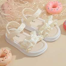 Caweiny Girls' Fashion Sunny Sandals Suitable For Daily Wear - Beige - View 2