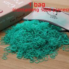 1 Bag 1000pcs Dopamine Colorful Rubber Bands Hair Ties, Non-Damaging Hair Accessories, Multi-Purpose Hair Bands, Transparent Mini Elastic Hair Ties, Small Ponytail Rubber Bands, Gift - Multicolor - View 23