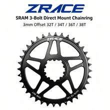 ZRACE MTB 3mm 偏心齒盤 7075AL 黑色 10/11/12速 3孔直裝 CNC - 黑色 - 查看 9