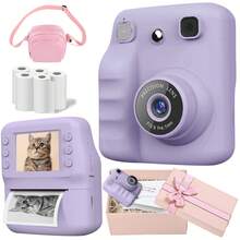 Instant Camera For Kids, Instant Print Camera With Photo Paper, Suitable For 3-12 Years Old Boys And Girls Christmas And Birthday Gifts, Children's Camera Toy, 1080P HD Dual Cameras With Flash, Music, Games, Selfie Mode, Delayed Print (10s/5s/3s), Suitable For Christmas, Birthday And Back To School Gifts For Boys And Girls - Multicolor - View 29