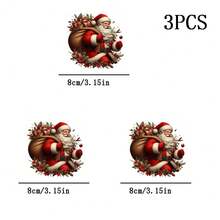 1pc/2pcs/3pcs Santa Claus Gift Carnival! Heat Transfer Pattern Suitable For T-Shirts, Sweatshirts, Pillows, Backpacks And Handbags, Ideal Holiday Gift, Holiday Gift Project | Holiday Design | Durable Printing - Multicolor - View 5