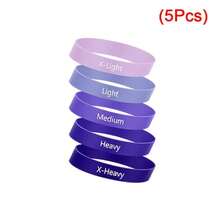 5pcs/Set Pita Peregang Jari Kaki Elastis Aneka Warna/Gradien Merah Muda/Gradien Ungu/Gradien Biru, Pita Peregang Jari Kaki untuk Pemisah Jempol, Pita Peregang Jari Kaki Unisex untuk Yoga, Pita Latihan Jari - Beraneka warna - View 8