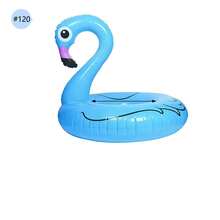 1pc PVC Inflatable Flamingo Swim Ring, Large Adult Water Float Lifebuoy Swim Tube - Multicolor - View 4
