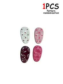 8/4/1pc Cute Polka Dot Water Drop Hair Clips, Minimalist Beach Style Side Parting Hair Clips, Contrast Color Oval Bird Beak Shaped Hair Clips - Multicolor - View 8