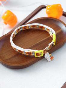 PETCIRCLE 1pc Pet Supplies Dog Cat Collar Small Dog Decorative Accessory Collar Halloween Series Collar - Pumpkin Ghost Collar - Multicolor - View 2