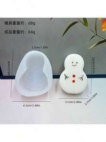 Christmas Tree Snowflake Snowman Silicone Mold DIY Christmas Series Handmade Soap Resin Diffuser Stone Plaster Decoration Silicone Mold - Christmas Tree Snowman Snowflake - View 5