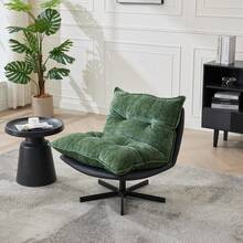Sillón Relajador Giratorio - Ajuste de 3 Niveles (95°/110°/125°) - Negro - Ver 3