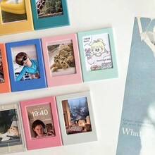1pc/Set Magnetic Photo Frame, Reusable Magnetic Photo Wall For Instant Camera Photos, Suitable For Fridge, Office Desk, Whiteboard Decoration, Mini Desktop Photo Frame, Designed For Instant Camera Photos, Easily Display Your Precious Memories, Ins Style, Mini 3-Inch Magnetic Frame For Instant Camera Mini Photos, Fridge Magnet, Office & Kitchen Decor - Multicolor - View 4