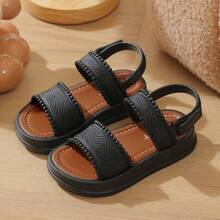 Lugualt Sandal Sol Tebal Serbaguna untuk Anak Perempuan - Hitam - View 2
