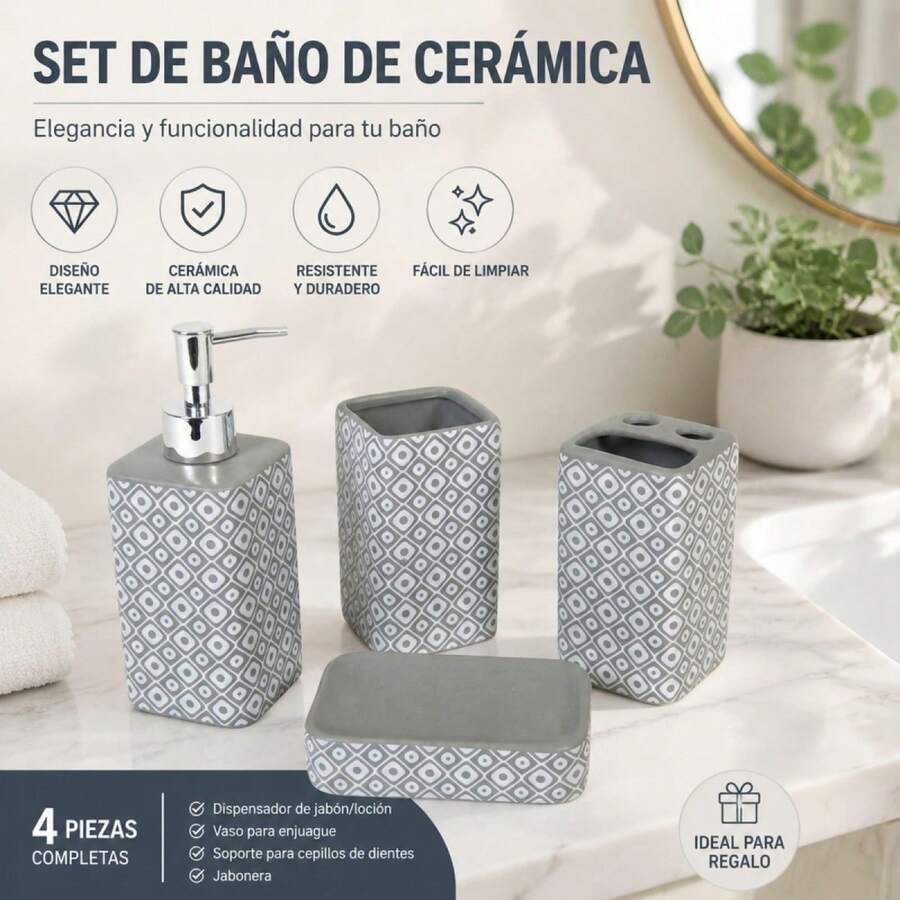 Toilettenartikel-Set - Grau - Übersicht 1