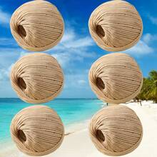 100g Hollow Yarn 2mm Linen Doll Handmade Crochet Knitting DIY Stiff Yarn For Bags And Hats - 6-pack - View 22