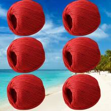 100g Hollow Yarn 2mm Linen Doll Handmade Crochet Knitting DIY Stiff Yarn For Bags And Hats - 6-pack - View 16