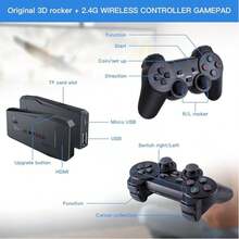 Vintage Video Game Console With 2 Wireless Controllers 4K M8 - US A Type Plug(110-127V) - View 2