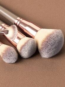 ronshadow 15pcs Multi-Function Makeup Brush Set, Soft Nylon Bristles, Base, Contour, Eye, Brow Brushes, Even Powder Pickup, Smooth Application, Suitable For Daily Use, Travel Makeup, Gift - Multicolor - View 10