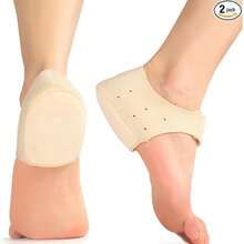 4pcs/2sets Women Only Heel Support Sleeve , Adjustable Wrap Strap Foot Cushion Pad, Breathable Hole Design For Foot Discomfort Relief, Back To School Daily Foot Care Supply, Teacher Small Gift, High Heel Wear And Rest Time Foot Protection Accessory. - A - View 2