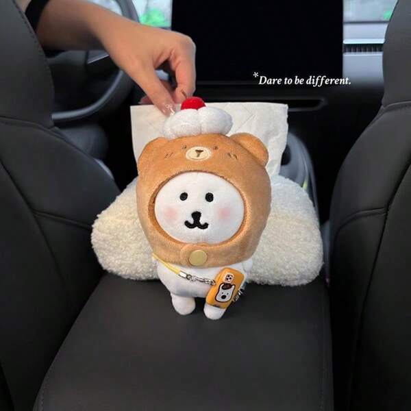 Car Armrest Box Tissue Holder Creative Premium Design Car Interior Tissue Box For Women