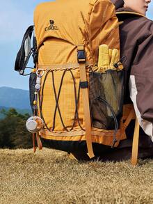 CAMEL CROWN Professional Outdoor Bucket Style Mountaineering Backpack, Large Capacity Travel Shoulder Backpack For Hiking And Mountain Trekking - Sunset Yellow - View 4