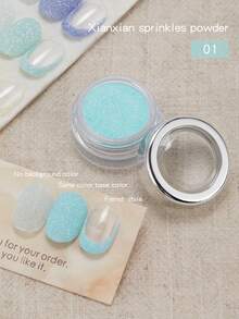 Baoshiman Glitter Fino Sonhador, Pó Decorativo de Glitter Multicolorido Ultra Brilhante, Acessórios Portáteis para Arte de Unhas, Múltiplas Cores Disponíveis, Adequado para Arte de Unhas DIY - Multicolorido - Visão 19