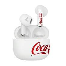 Coca-Cola T65 True Wireless Earbuds, Desain Semi-In-Ear, Diafragma Komposit 13mm, Wireless 6.0, Total Daya Tahan Baterai 20 Jam, Terjemahan AI dan Pemosisian Jarak Jauh APP, Hadiah untuk Olahraga dan Perjalanan - View 9