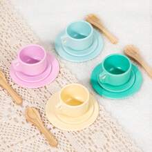 Children's Wooden Play Kitchen Utensils Set (27pcs) - Includes Plates, Bowls, Storage Rack And Realistic Food, Play Kitchen Accessories, Educational Gift For Children 3 Years And Above - Multicolor - View 12
