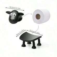 1Pc Creative Cute Cartoon Sheep Shaped Toilet Paper Holder Plastic Tissue Storage Stand For Bathroom Kitchen Desktop Home Decor New Year Valentine's Mother's Father's Day Graduation Gift - Multicolor - View 12