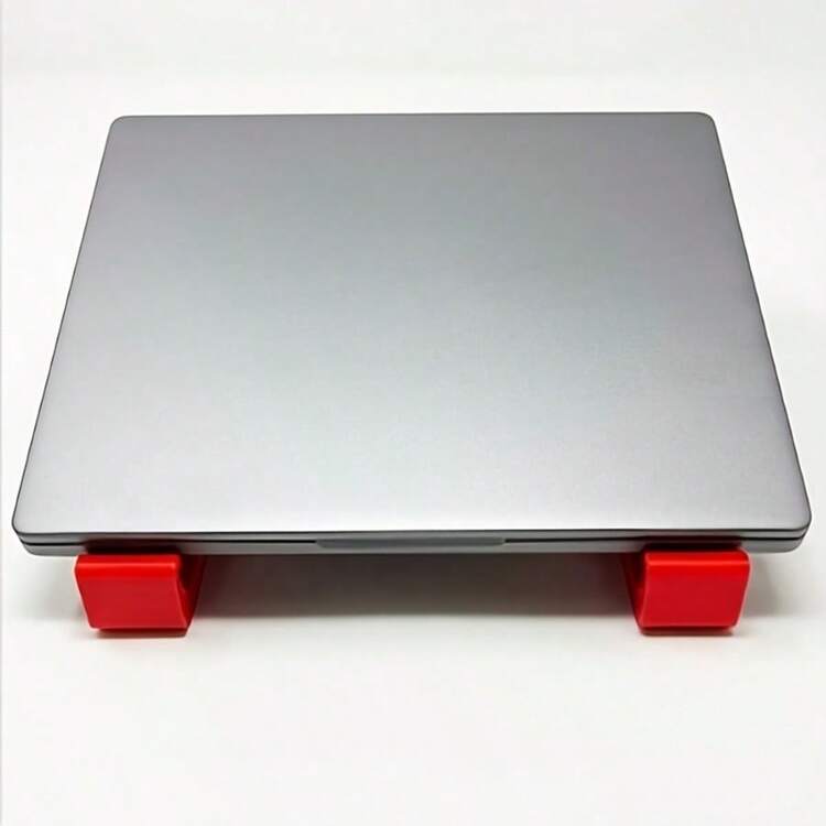 3D Printed Portable Laptop Stand, Ventilated Ergonomic Laptop Holder, Compact Cooling Base, Improves Airflow And Posture, Universal Fit For Laptops, Suitable For Office And Home - Multicolor - View 3