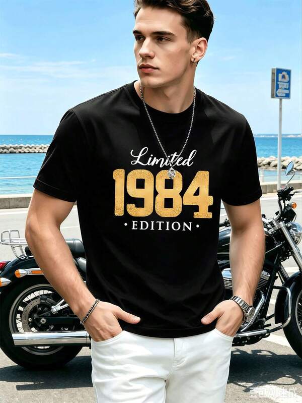 Limited 1984 Edition Tee Premium Fabric, Street Hip-Hop, Comfortable, Hardwearing, Art Print