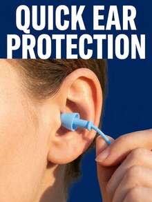 時尚游泳護目鏡附耳塞防止遺失，防漏防霧，中性款，可調節式肩帶，戶外水上運動、泳池、海灘、郵輪度假、露營旅行必備配件 - 彩色 - 查看 9