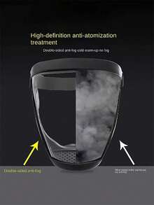 Full Face Transparent Protective Shield, Adjustable Buckle, Unisex Full Coverage Transparent Cycling Windproof Dustproof Face Mask, Windproof Welding Use - Multiple Styles - View 10