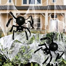 5 Sets DIY Balloon Decoration Spider-Shaped Realistic Balloon Material Packaging Wall Decor, Halloween Party Decoration Supplies - Balloon Set - View 6