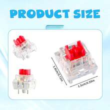 Keyboard Switch 90Pcs Keyboard Clicker Key 3 Pin Tactile Switch For MX Outemu RGB Redragon Replacement Free For Two Keycap Puller And One Cleaning Brush - View 2