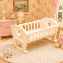 Mainan Rumah Boneka Mini Bertema Orang Tua, Aksesoris Perabot Bermain Peran, Termasuk Kursi Tinggi Mini, Perosotan, Kereta Dorong, Kuda Goyang, dan Ranjang Bayi, Hadiah Ulang Tahun Anak - MultiWarna - View 17