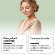 Exfoliating Scrub - 150G, Gently Cleanses Face And Body, Makes Skin Brighter And Smoother - Rose/Aloe Vera - Fragrant - View 5