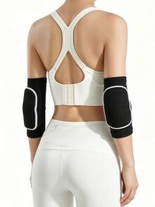 1pc New Summer Outdoor Foam Elbow Pads, Women's Professional Fitness Elbow Sleeves, Joint Protection, Suitable For Plank Training And Arm Elbow Support - Multicolor - View 1