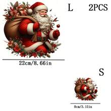 1pc/2pcs/3pcs Santa Claus Gift Carnival! Heat Transfer Pattern Suitable For T-Shirts, Sweatshirts, Pillows, Backpacks And Handbags, Ideal Holiday Gift, Holiday Gift Project | Holiday Design | Durable Printing - Multicolor - View 4