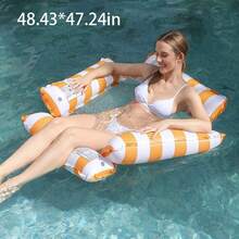 Multi-Use Inflatable Water Hammock - Breathable Mesh Pool Float With 4 Pillows For Adult Comfort & Stability, Perfect For Vacation & Pool Parties - Multicolor - View 14