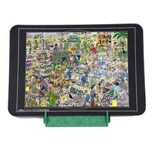 NEW Jigsaw Puzzle Board 1000 Pieces, 32"X22" Storage With 6 Sorting Trays And Cover UK - C - View 10