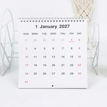 1PC 2027 Cartoon Kitty Desktop Calendar, Lovely Yawning Cat Design Monthly Desk Planner For Home & Office - Single Piece - View 7