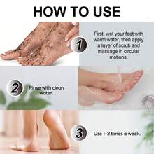 Sugar Scrub Foot Exfoliating Cream, Moisturizing Dead Skin & Callus Removal, Foot Care Lotion For Cracked Heels - Tasteless - View 5
