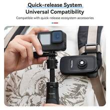 TELESIN Mini Quick Release Selfie Stick Tripod Portabel dengan Panjang yang Dapat Diatur untuk Go Pro 13 12 11 10 Max Osmo Action Action 6 5 Pro Osmo Nano Camera - View 4