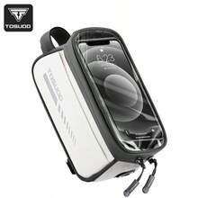 TOSUOD Bicycle Front Frame Bag, Mountain Bike Top Tube Phone Storage Front Hanging Bag, Multi-Layer Large Capacity Storage, Can Hold Phone, Tire Repair Tools, Cycling Small Items, Fits Frame Without Rubbing Legs, Waterproof And Wear-Resistant, Secure Installation, Mountain And Road Bike Outdoor Cycling Storage Equipment Accessories - Multicolor - View 14