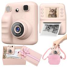 Instant Camera For Kids, Instant Print Camera With Photo Paper, Suitable For 3-12 Years Old Boys And Girls Christmas And Birthday Gifts, Children's Camera Toy, 1080P HD Dual Cameras With Flash, Music, Games, Selfie Mode, Delayed Print (10s/5s/3s), Suitable For Christmas, Birthday And Back To School Gifts For Boys And Girls - Multicolor - View 4