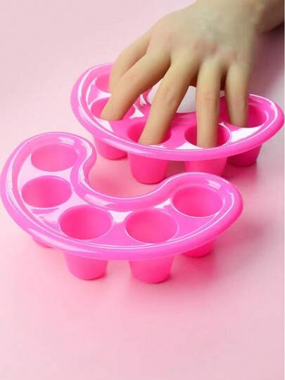 5-Hole Nail Soaking Bowl, Beginner-Friendly Nail Care Tool For Women, Professional Nail Supplies, Suitable As Gift For Women And Girls, Nail Care Set, Suitable For Nail Salon And DIY Nail Care, Nail Cleaning, Suitable For Nail Care, Precise Cleaning, Breathable, Bathroom, Nail Salon, Home Use