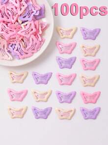100pcs/50pcs/20pcs/10pcs/4pcs Cute Women's Metal Hair Clips, Fashion Classic Dopamine Color Clips, Suitable For Daily Life Bangs, Updo, Styling Decoration, Beautiful Women's Hair Clips, Holiday Gift, All Season, Random Color - Multicolor - View 10