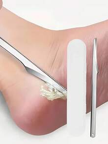 PYDESA 1/2/4/6/10Pcs Professional Stainless Steel Foot Skin Scraper And Metal Foot Scrubber, Home Pedicure Tool Set For Dead Skin Removal, Multi‑Purpose Professional Household Foot Care Foot Remover - Multicolor - View 11