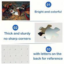 1000 Pieces Adult Mini Puzzle Box - This Precision-Cut Adult Puzzle, High Difficulty And Scratch-Resistant, Features A Fantasy Clown And Cat Theme, Suitable For Halloween, Christmas, And Is An Excellent Gift For Family Entertainment, DIY Decoration, Art Collection, And Brain Challenge. - Multicolor - View 8