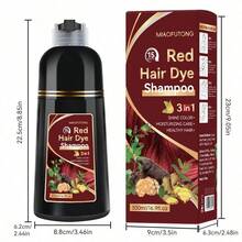 Sampo Pewarna Rambut Jahe 3-in-1 - Ekstrak Botanikal, Warna Cerah dan Tahan Lama, Hidrasi Sepanjang Hari, Lembut untuk Kulit Sensitif, Melembutkan Rambut, Melembapkan, Mengurangi Rambut Kusut, Warna Instan, Menambah Kilau, Volume dan Kehalusan pada Rambut, Cocok untuk Pria & Wanita - MultiWarna - View 12